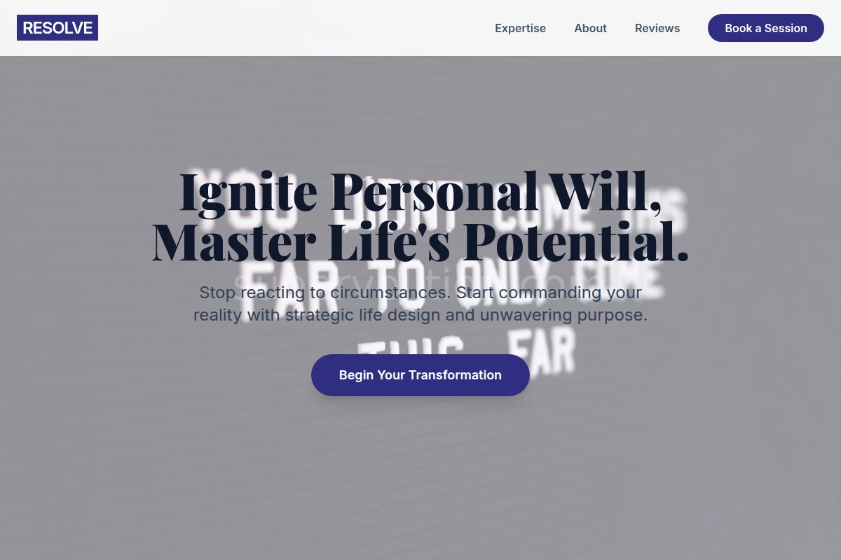 resolve Life Coach